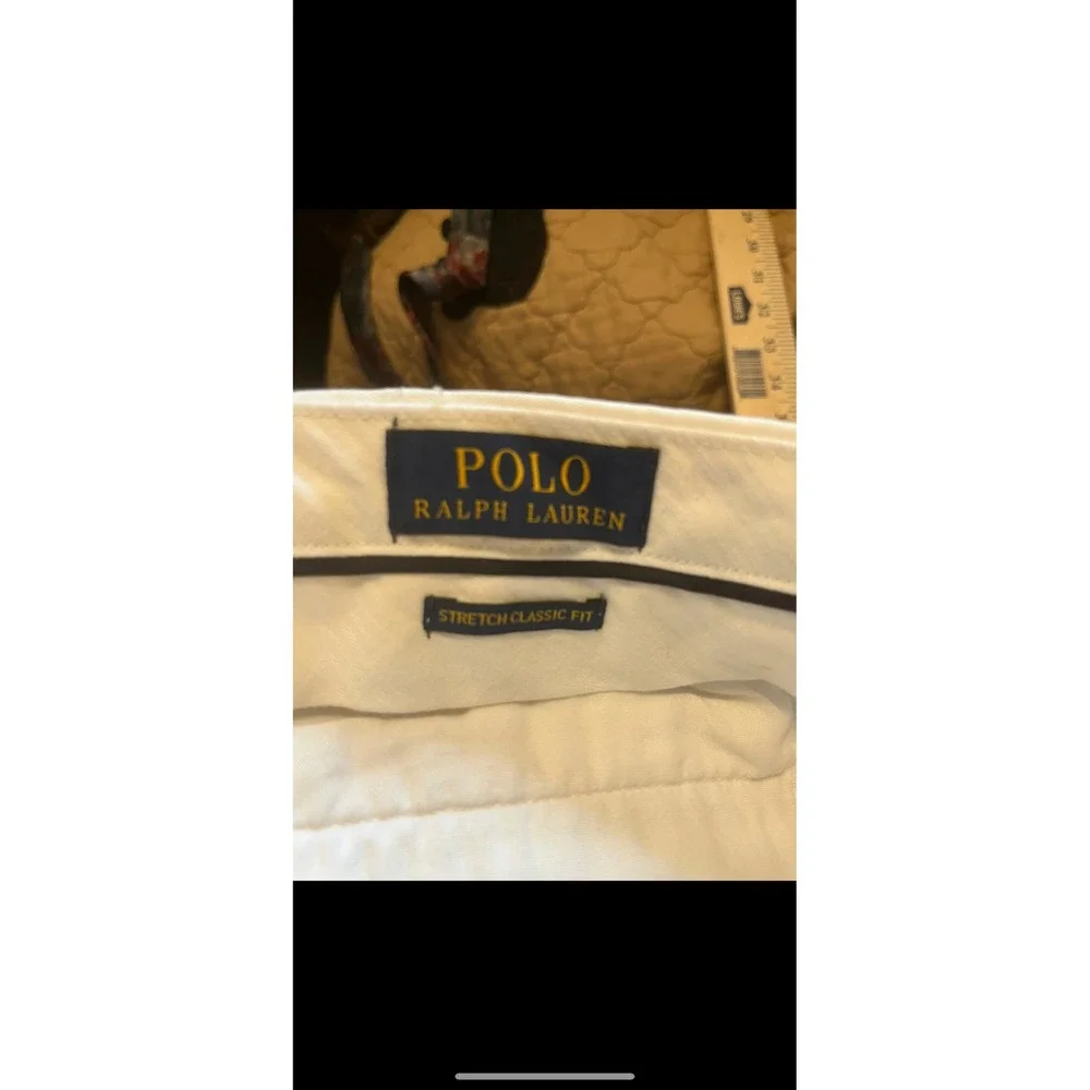 Polo Ralph Lauren Classic Fit Stretch White Shorts Mens Size 42 NWT‎